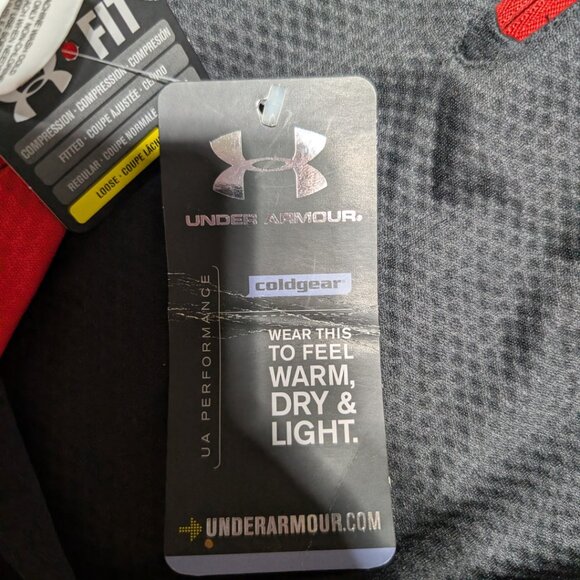 Under Armour ColdGear US Marines Semper Fi 1/4 Zip Pullover Black Red L NWT - Picture 8 of 10